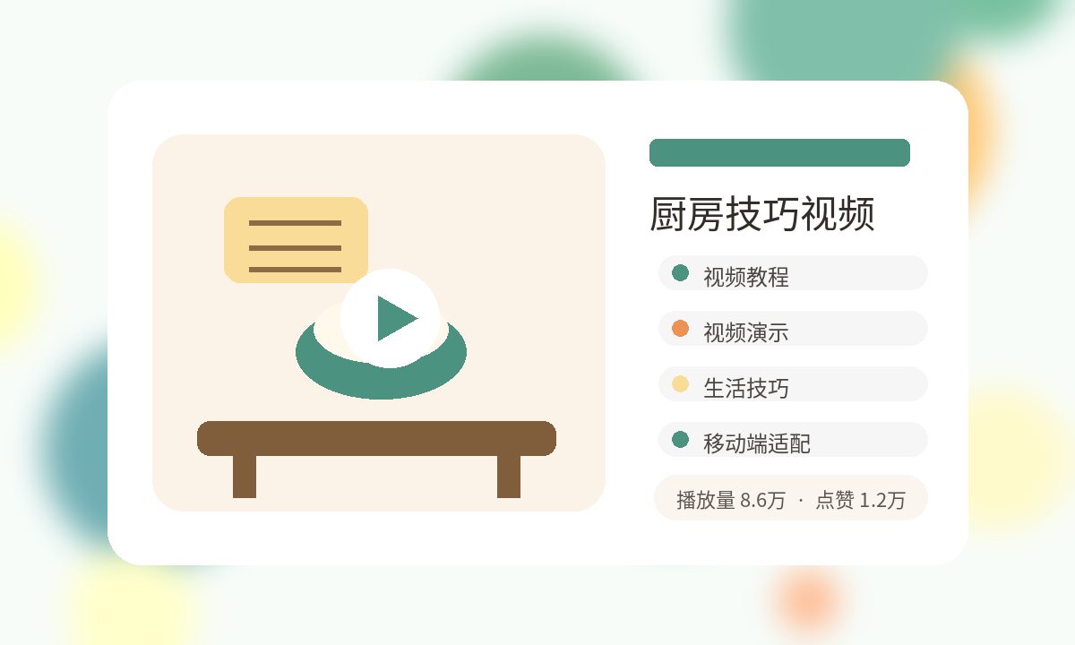 蘑菇视频厨房技巧视频功能封面